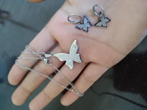 تجریه خرید نیم ست طرح پروانه کد 209005