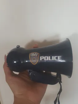 اسباب بازی مدل بلند گوی طرح پلیس کد 99660