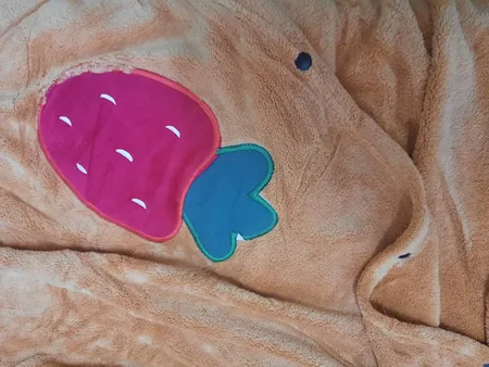 حوله پالتویی ماموتی مدل پانچو سایز 90x90 سانتی متر