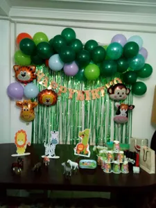 تجریه خرید مجموعه 74 عددی تم تولد مستر تم طرح حیوانات جنگل کد 1