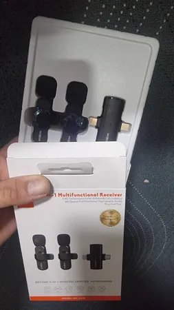 ست میکروفن بی سیم موکسوم مدل MX-AX78 با درگاه اتصال USB-C/لایتنینگ