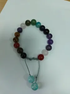 تجریه خرید دستبند مدل یک ردیفه هفت چاکرا سنگ آتنا