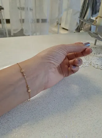 دستبند زنجیری طلا 18 عیار زنانه مایا ماهک مدل MB1897