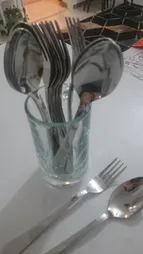 سرویس قاشق و چنگال 12 پارچه صنایع استیل ایران مدل مونزا کد 101