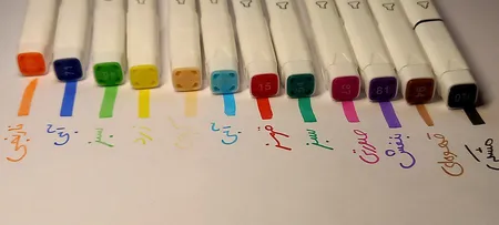 ماژیک علامت گذار کد 01 بسته 12 عددی