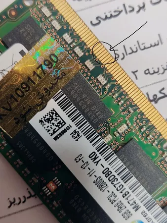 رم لپ تاپ DDR3 تک کاناله 1600 مگاهرتز CL11 سامسونگ مدل PC3L ظرفیت 8 گیگابایت