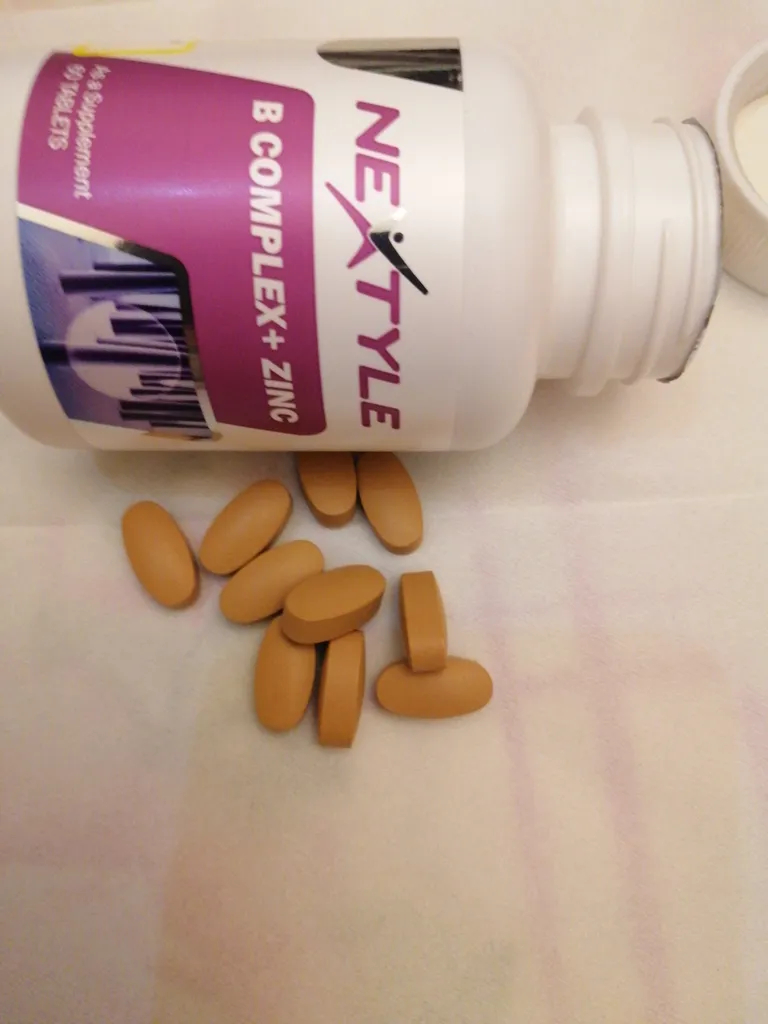 قرص ب کمپلکس پلاس زینک نکستایل بسته 60 عددی