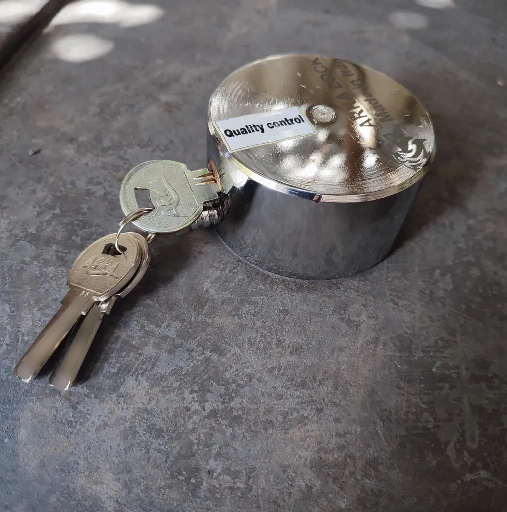 قفل کتابی آرکا مدل گرد پشت بسته کد 80