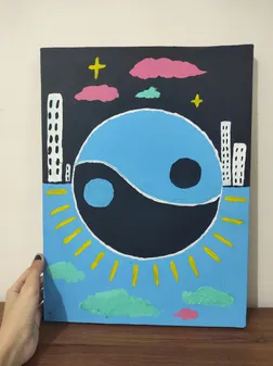 بوم نقاشی جهان بوم مدل TZ-1 سایز 40*30 سانتی متر