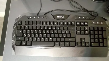 کیبورد گیمینگ هیسکا مدل HX-KEG400 RGB، سوییچ ممبران، Full-Size نورپردازی RGB
