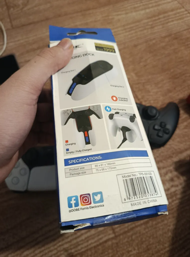 پایه شارژر دسته پلی استیشن 5 دابی مدل TP5-1501S