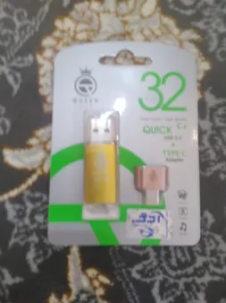 فلش مموری کوئین تک مدل QUICK C-PLUS ظرفیت 32 گیگابایت به همراه مبدل type-C