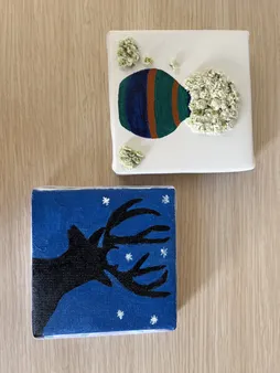 بوم نقاشی لیما بوم مدل انگشتی سایز 10x10 سانتی متر بسته 3 عددی