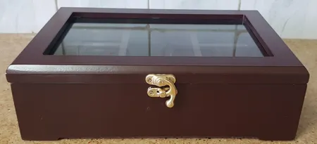 جعبه چای کیسه ای مدل پنج پارت پایه چوبی رُستیک کد 3002