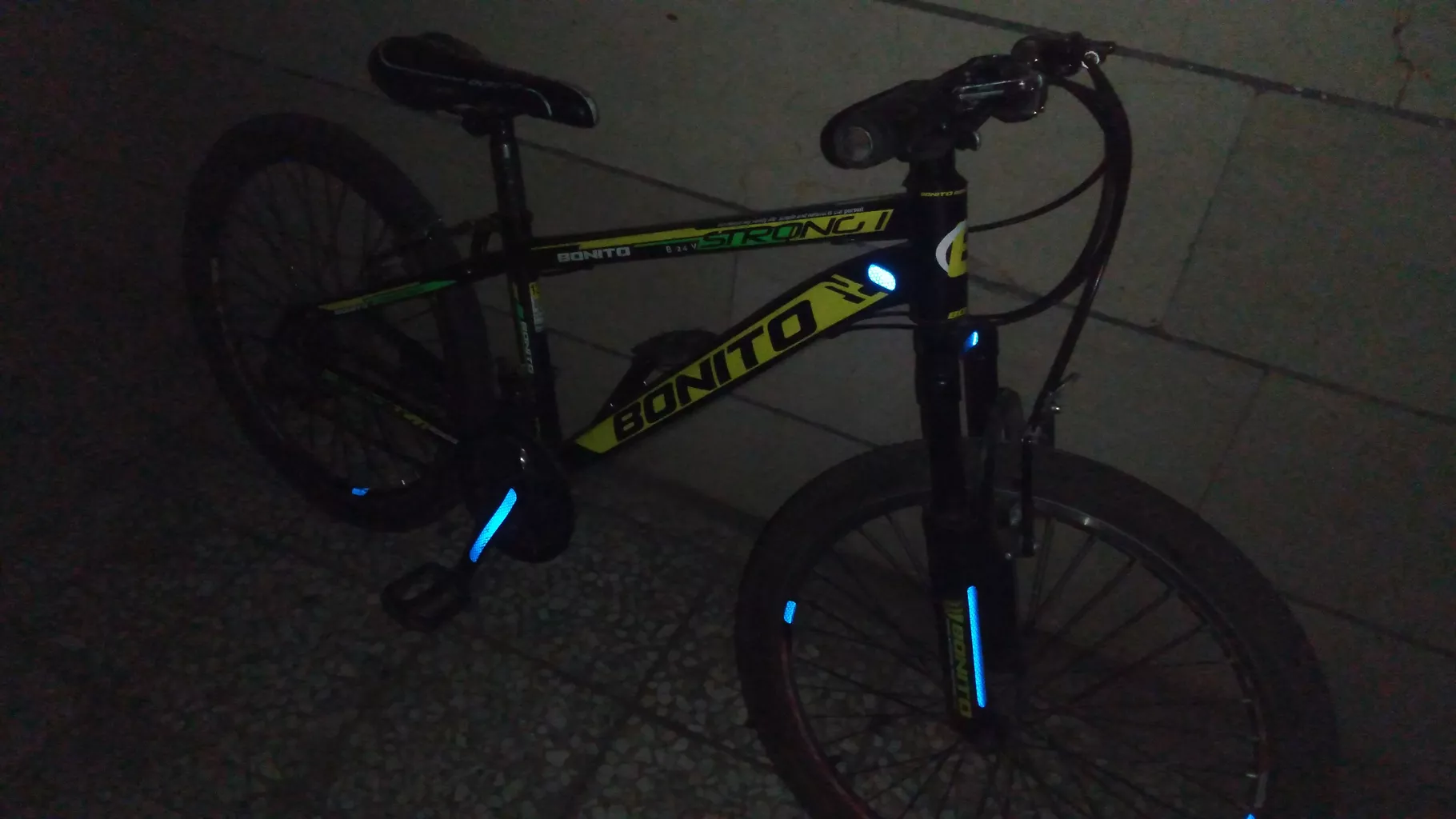 برچسب شبرنگ بدنه دوچرخه رفلکتر کد 1P بسته ۱۶ عددی