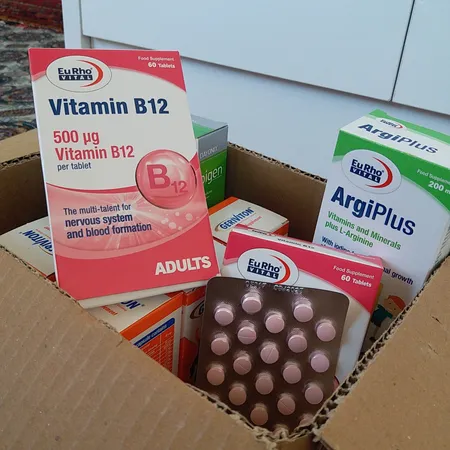 قرص ویتامین ب 12 یورو ویتال بسته 60 عددی