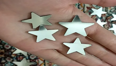 آینه فیلی طرح ستاره های سر گرد کد PG009