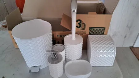 ست سرویس بهداشتی 6 پارچه طرح سه بعدی کد 02