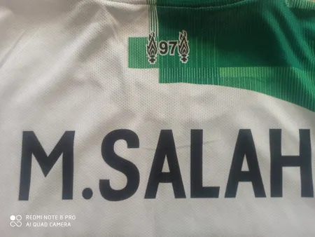 ست تیشرت و شلوارک ورزشی پسرانه مدل لیورپول طرح محمد صلاح2024w