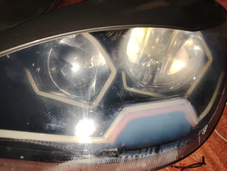 طلق چراغ جلو خودرو مدل فابریک مناسب برای تیبا بسته 2 عددی