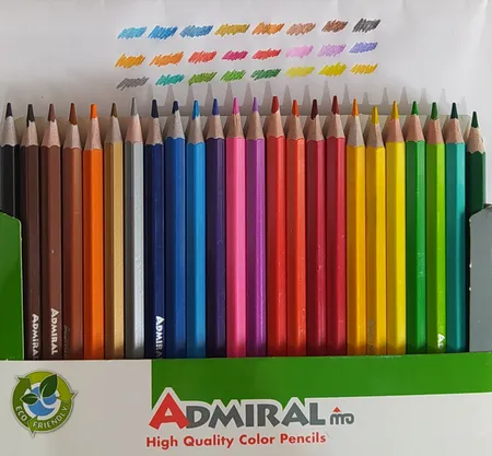 مداد رنگی 24 رنگ آدمیرال کد 761C طرح Astronaut