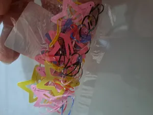 تجریه خرید گیره مو دخترانه مدل تق تقی ستاره ای پاستیلی بسته 10 عددی