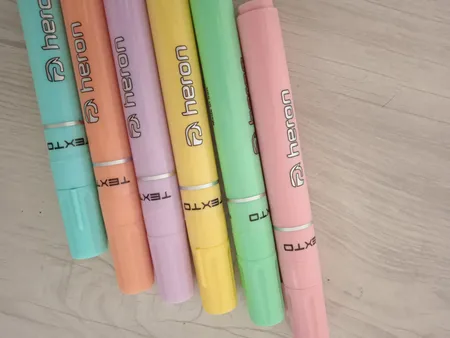 ماژیک علامت گذار هرون مدل پاستلی مجموعه 6 عددی