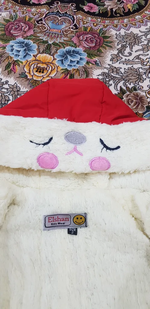 سرهمی نوزادی مدل خرگوش کد 2034-2 رنگ قرمز