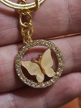 جاکلیدی دخترانه مدل پروانه نگینی