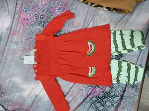 تجریه خرید ست تونیک و شلوار نوزادی بی بی وان مدل پولکی هندوانه یلدا