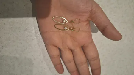 گوشواره طلا 18 عیار زنانه مایا ماهک مدل ME1017 طرح مرواریدنشان