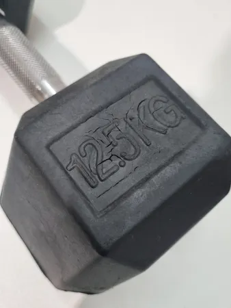 دمبل مدل Hexagonal وزن 12.5 کیلوگرم بسته 2 عددی