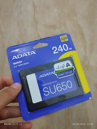 اس اس دی اینترنال SATA III ای دیتا مدل SU650 ظرفیت 240 گیگابایت