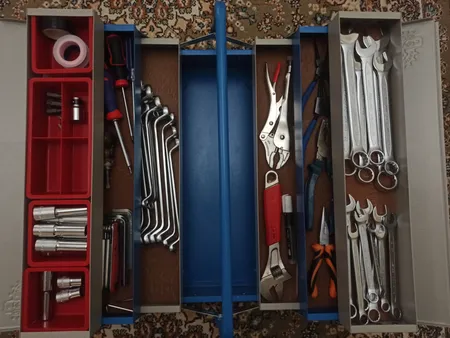 جعبه ابزار صنایع فلزی لوکس درویشیان کد 504