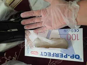 تجریه خرید دستکش وینیل اپی پرفکت مدل 100 سایز لارج بسته 100 عددی