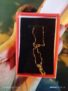 تجریه خرید زنجیر طلا 18 عیار زنانه مدل استار