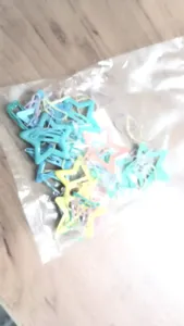 تجریه خرید گیره مو دخترانه مدل تق تقی ستاره ای پاستیلی بسته 10 عددی