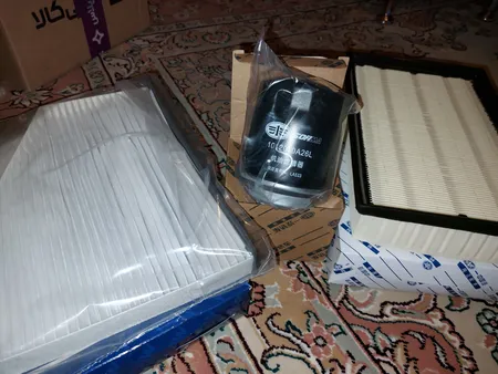 فیلتر هوا فاو مدل 1109160EY مناسب برای فاو بی سی به همراه فیلتر روغن و فیلتر کابین