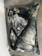 تجریه خرید رو بالشی مدل مخمل استون ماربل مجموعه 2 عددی