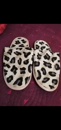 دمپایی حوله ای پودایران مدل پلنگی