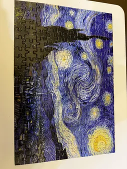 پازل160تکه مینیاتور طرح شب پرستاره ونگوگ کد 01562