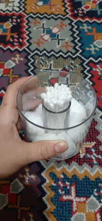 استند گوش پاک کن و پنبه آرایشی ویژن مدل پریتی کد MM01