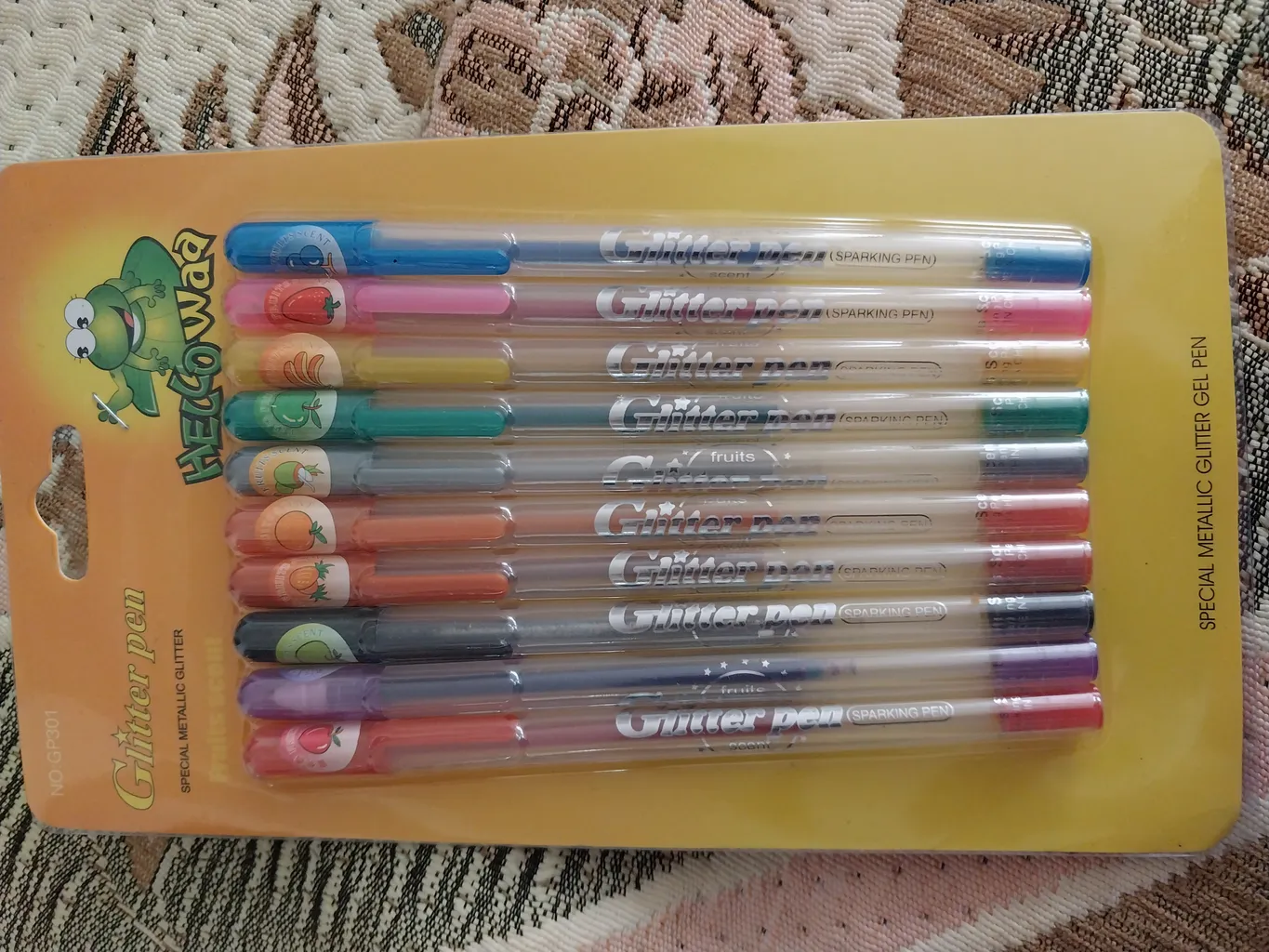 خودکار اکلیلی 12 رنگ مدل Glitter Pen