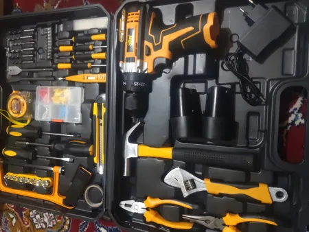 مجموعه 155 عددی دریل پیچ گوشتی شارژی جاب مدل JBE-6055