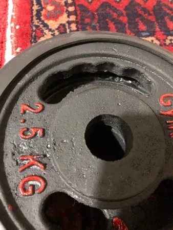 وزنه هالتر ام دی ام مدل N2 وزن 2.5 کیلوگرم بسته 2 عددی