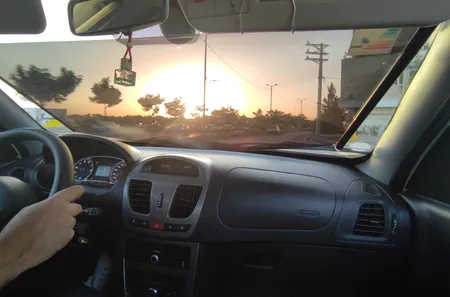 آفتابگیر رولی شیشه جلو خودرو مدل R45