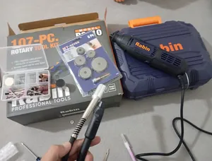 تجریه خرید فرز انگشتی دیمر دار 130 وات رابین مدل R3110 مجموعه 107 عددی