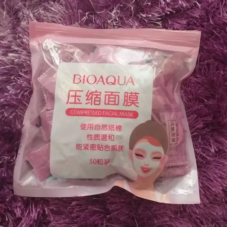 قرص ماسک ورقه ای صورت بایو آکوا مدل F01 بسته 50 عددی