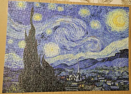 پازل 1000 تکه ریکوردی طرح شب پرستاره ونگوگ کد 340