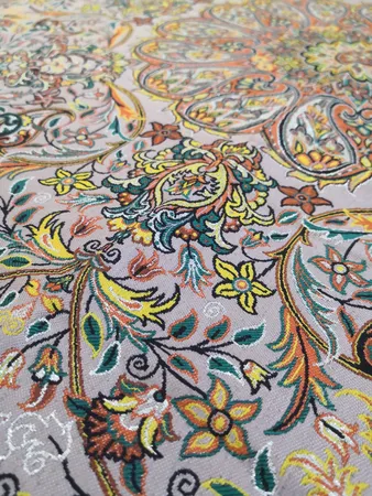 رومیزی ترمه نگین خاتم یزد طرح افشاری کد NSK